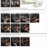 Diamond Leather Steering Wheel Cover-7