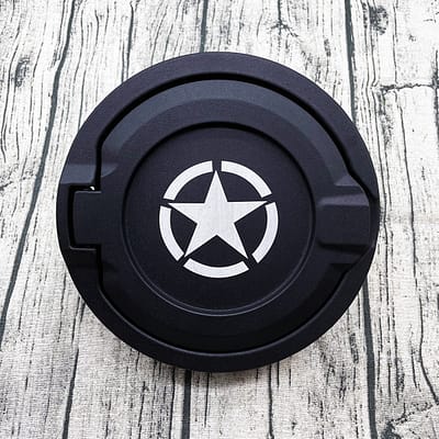 NicetoCar Jeep Wrangler JL JLU Gas Cap Cover Gas Tank Cover