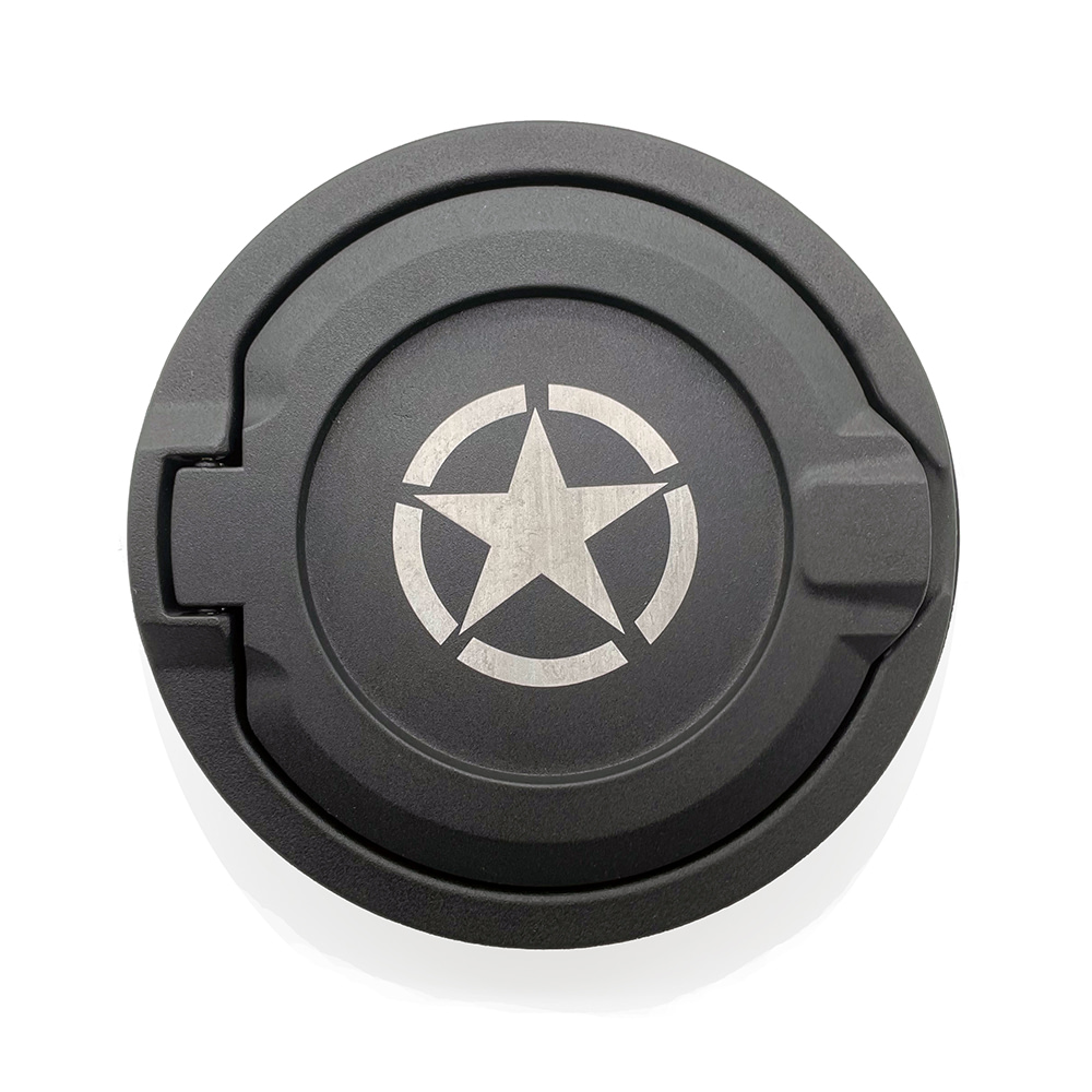 NicetoCar Jeep Wrangler JL JLU Gas Cap Cover Gas Tank Cover